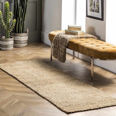 Nuloom Hailey Hand Woven Jute Area Rug 2ft 6in x 12ft ON01A-26012